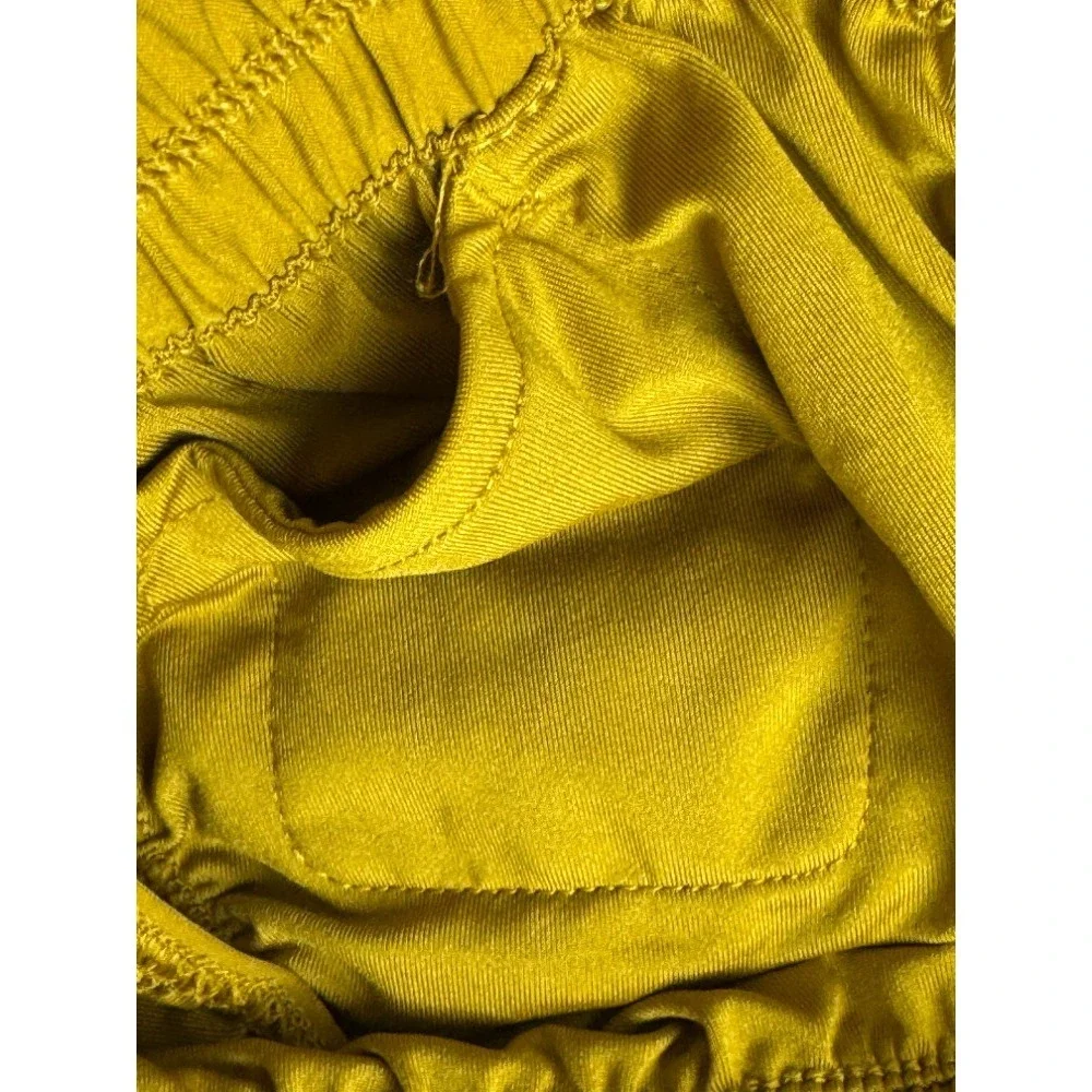 Nike One‎ Women's Small Mustard Yellow Dri-Fit Ultra High Waisted 3